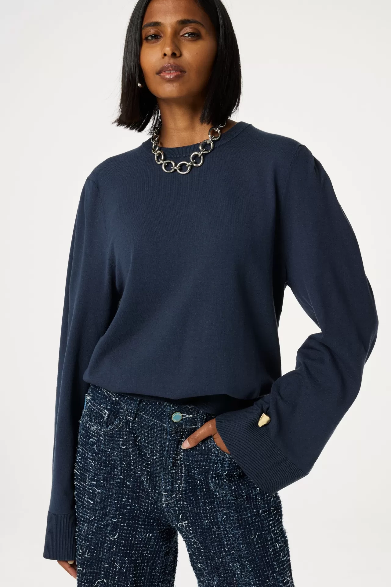 Fabienne Chapot Molly Button Pullover* More Responsible Styles | Truien & Vesten