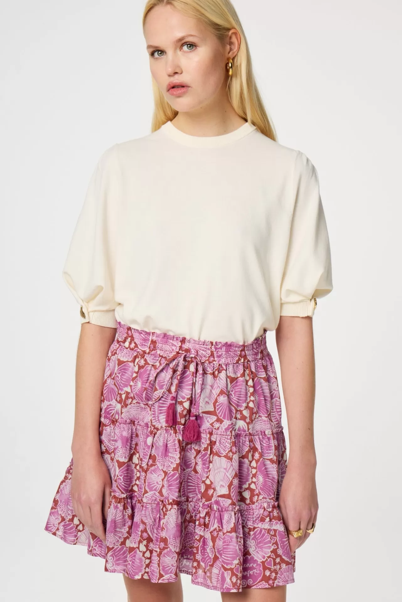 Fabienne Chapot Molly Button Short Sleeve Pullover* More Responsible Styles | Truien & Vesten