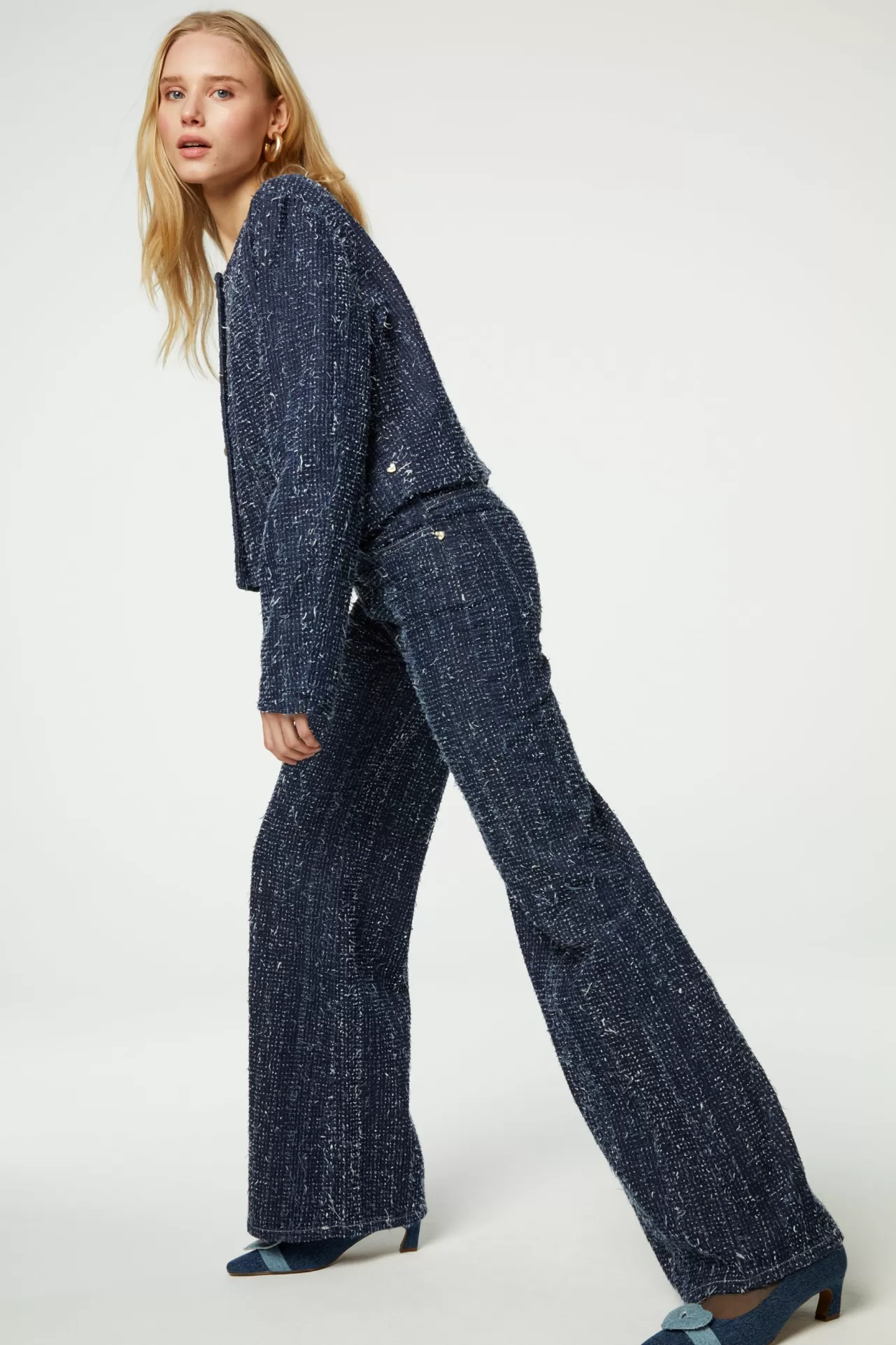 Fabienne Chapot Thea Wide Leg Tweed Jeans* More Responsible Styles | Denim